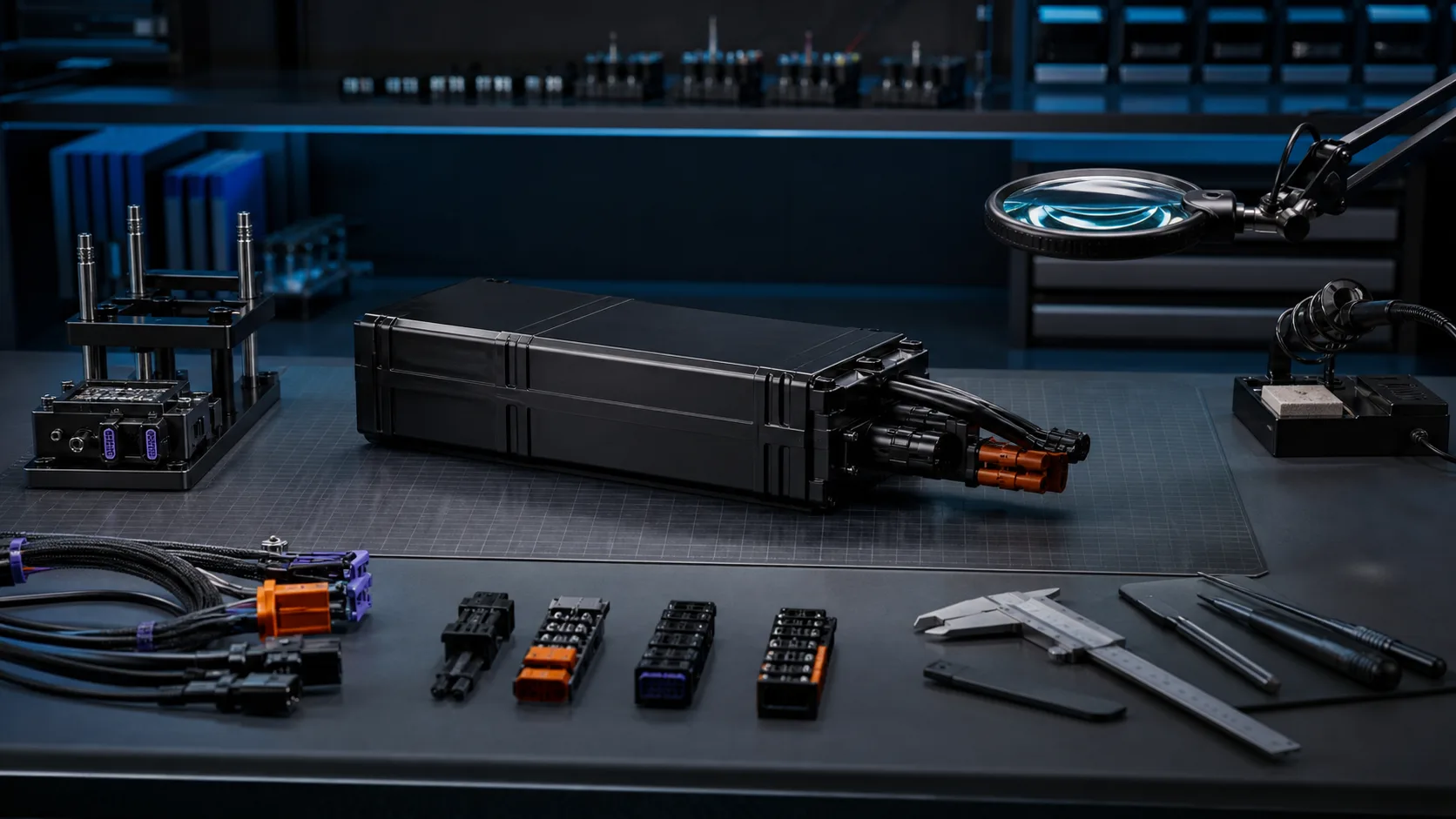 Industrial drone battery brand engineering visual