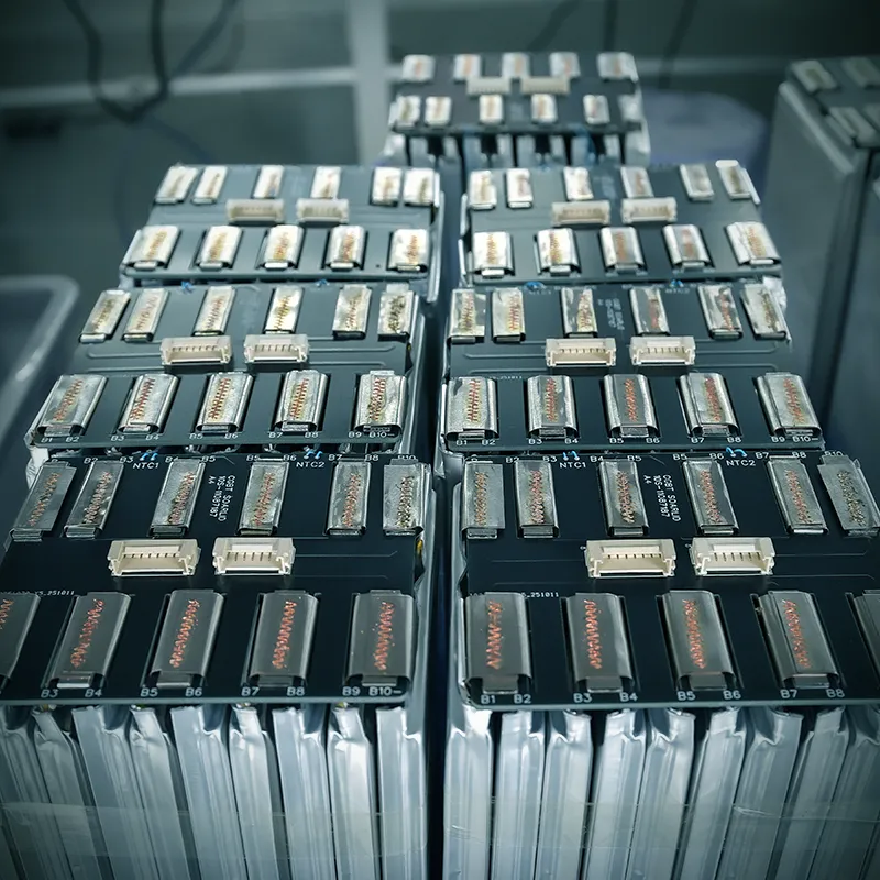 Battery packs with BMS boards and balance connectors installed